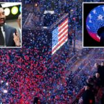 A bola cai na Times Square para comemorar o 250º aniversário dos EUA ainda daqui para frente - mas 'não haverá evento público'