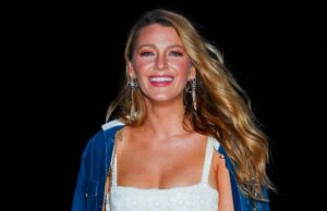 A camada externa de Blake Lively é perfeita para noites casuais Casaco Gwyneth Paltrow