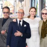 A cerimônia da Calçada da Fama de Emily Blunt e Stanley Tucci foi repleta de estrelas.