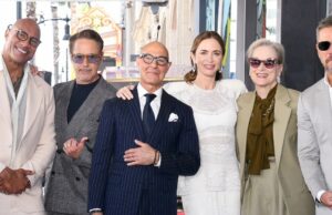 A cerimônia da Calçada da Fama de Emily Blunt e Stanley Tucci foi um caso de família e repleto de estrelas A cerimônia da Calçada da Fama de Emily Blunt e Stanley Tucci foi repleta de estrelas.
