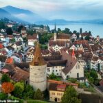 Expatriados ultra-ricos fugindo de Dubai para a cidade suíça de Zug (foto) enquanto procuram proteger suas fortunas e evitar a guerra em curso no Oriente Médio