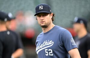 A curiosa atualização de Gerrit Cole dos Yankees após a problemática estreia Double-A Gerrit Cole #45 of the New York Yankees