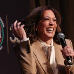 A democrata Kamala Harris provoca a candidatura presidencial de 2028, após a derrota de Trump
