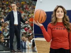 A esposa de Dan Hurley revela o amuleto da sorte do treinador antes do campeonato da NCAA x Michigan A esposa de Dan Hurley revela o amuleto da sorte do treinador antes do campeonato da NCAA x Michigan