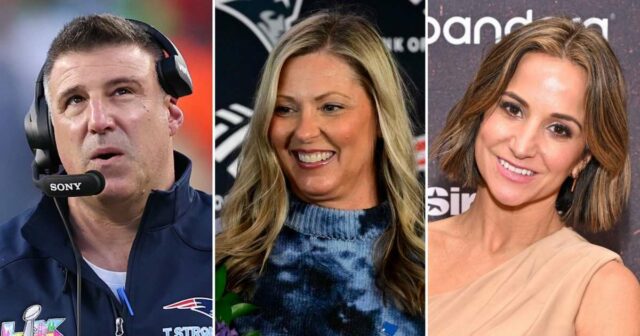 O que saber sobre Mike Vrabel e Dianna Russini GettyImages-2260289572 GettyImages-2260448353