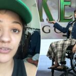 A estrela de 'Wicked', Marissa Bode, afirma que seu embarque no voo foi negado por causa de sua cadeira de rodas: 'Faça melhor'