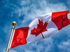 A expansão dos jogos online em Alberta desperta preocupação entre os operadores de cassino das Primeiras Nações Bandeira canadense hasteada em um mastro.