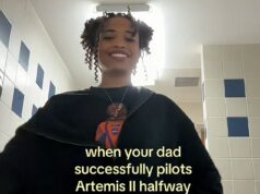 A filha do piloto Artemis II da NASA, Victor Glover, se torna viral no TikTok enquanto comemora a missão lunar de seu pai com uma dança adorável A filha do piloto Artemis II da NASA, Victor Glover, se tornou viral no TikTok enquanto comemora a missão lunar de seu pai