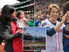 A governadora democrata Maura Healey e a prefeita de Boston Michelle Wu foram vaiadas na estreia em casa do Red Sox A governadora democrata Maura Healey e a prefeita de Boston Michelle Wu foram vaiadas na estreia em casa do Red Sox