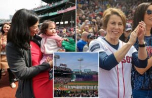 A governadora democrata Maura Healey e a prefeita de Boston Michelle Wu foram vaiadas na estreia em casa do Red Sox A governadora democrata Maura Healey e a prefeita de Boston Michelle Wu foram vaiadas na estreia em casa do Red Sox