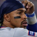 Francisco Lindor #12 of the New York Mets