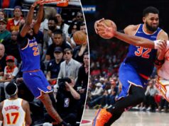 A incompatibilidade de Mitchell Robinson com Karl-Anthony Towns é um grande problema dos Knicks O pivô do New York Knicks, Mitchell Robinson (23), enterrou a bola durante o segundo quarto.