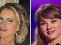 A influenciadora de Taylor Swift, Olivia Levin, afirma que ganha até US $ 10 mil por postagem Taylor Swift e Travis Kelce em números