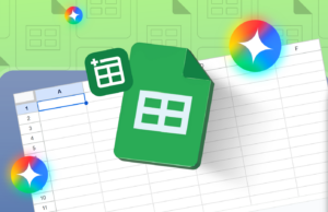 A integração secreta do Gemini no Planilhas Google significa que nunca mais precisarei formatar manualmente um orçamento Um ícone 3D do Planilhas Google cercado por logotipos coloridos brilhantes de Gêmeos em um fundo roxo.