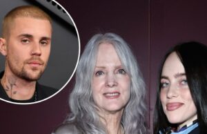 A mãe de Billie Eilish agradece a Justin Bieber por fazer uma serenata para ela no Coachella 2026 A mãe de Billie Eilish agradece a Justin Bieber por fazer uma serenata para ela no Coachella 2026