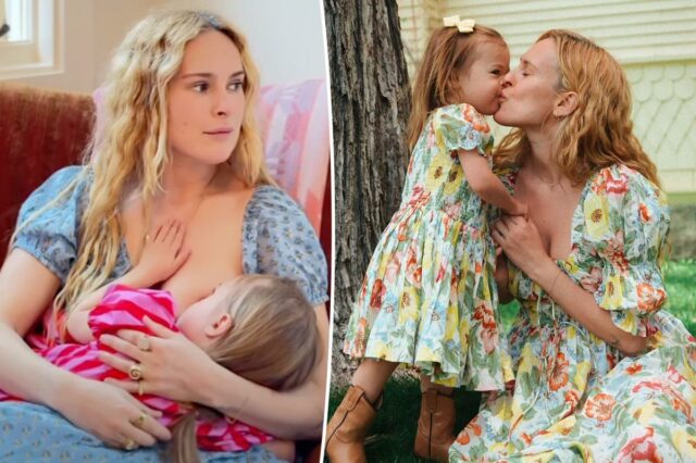 A mãe solteira Rumer Willis rebate as críticas dos pais com um vídeo amamentando a filha de 3 anos
