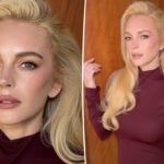 Um delineador labial Merit em caixa dourada com a tampa removida, expondo uma ponta marrom.