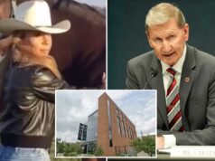 A namorada do ex-presidente do estado de Ohio, Ted Carter, esgueirava-se pela garagem do campus para chegar ao seu escritório, revela o relatório A namorada do ex-presidente do estado de Ohio, Ted Carter, esgueirava-se pela garagem do campus para chegar ao seu escritório, revela o relatório