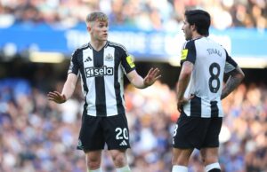 A papelada de £ 98 milhões do Newcastle pode ajudar o Man Utd a fechar um acordo com Sandro Tonali ou Lewis Hall neste verão A papelada de £ 98 milhões do Newcastle pode ajudar o Man Utd a fechar um acordo com Sandro Tonali ou Lewis Hall neste verão