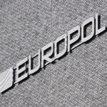 This general view shows the exterior of the European Union (EU) police agency Europol headquarters in The Hague on March 28, 2026.