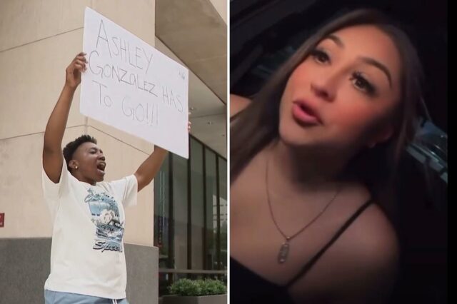 A policial de Houston, Ashley Gonzalez, disparou por causa de um vídeo de discurso racista 'profundamente perturbador' na mídia social
