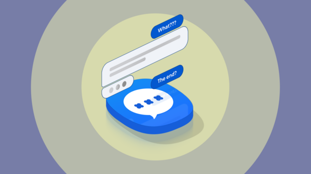 Mãos esticando o ícone do Mensagens do Google entre os rótulos 