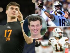 A questão do quarterback que pode acabar moldando o Draft da NFL deste ano A questão do quarterback que pode acabar moldando o Draft da NFL deste ano