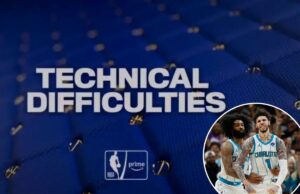 A transmissão do Prime Video é interrompida em uma parte crítica do jogo Heat-Hornets por quase dois minutos A transmissão do jogo Hornets-Heat pelo Prime Video foi interrompida por quase dois minutos.