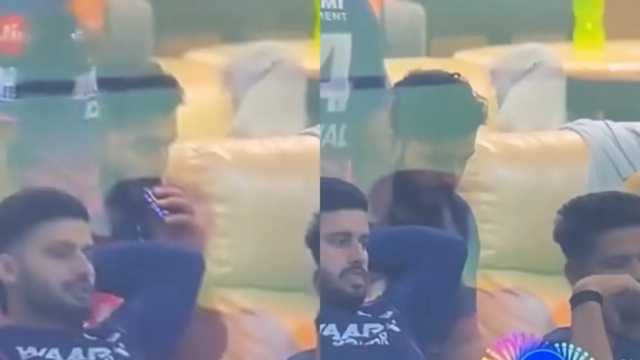 ASSISTA | IPL 2026: o capitão do RR, Riyan Parag, visto vaporizando durante o confronto contra o PBKS
