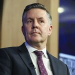 Ministro da Saúde e Envelhecimento e Ministro da Deficiência e do NDIS Mark Butler antes de um discurso ao Clube Nacional de Imprensa da Austrália em Canberra na quarta-feira, 22 de abril de 2026. fedpol Foto: Alex Ellinghausen