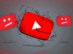 Abro o YouTube o tempo todo, mas quase não assisto mais nada Ilustração de um telefone com recursos do YouTube Premium na tela em um fundo multicolorido