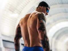 Adam Peaty mostra seu físico musculoso enquanto modela para a Speedo enquanto a rivalidade familiar continua Adam Peaty exibiu seu físico musculoso enquanto desfilava a última coleção Speedo no sábado