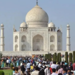 Agra: Onda de calor no norte da Índia provoca declínio no movimento turístico no Taj Mahal