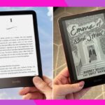 Um grupo de dispositivos eletrônicos Kindle Paperwhite