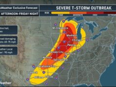 Alerta de ‘tempestades destrutivas’ após 37 relatos de tornados em 3 dias Alerta de 'tempestades destrutivas' após 37 relatos de tornados em 3 dias