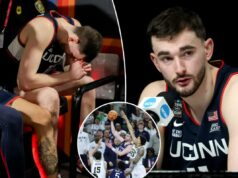 Alex Karaban mantém a cabeça erguida enquanto a carreira histórica da UConn termina com a dor da perda do jogo do título: ‘Deu tudo’ Alex Karaban mantém a cabeça erguida enquanto a carreira histórica da UConn termina com a dor da perda do jogo do título: 'Deu tudo'