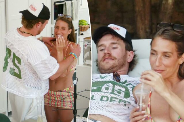 Amanda Batula diz a West Wilson para dar uma olhada em sua bunda na chocante cena pré-romance de 'Summer House'
