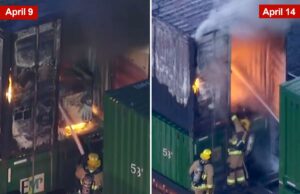 Amazon alvo de suspeitas de incêndio criminoso em Los Angeles enquanto pacotes eram torrados Amazon alvo de suspeitas de incêndio criminoso em Los Angeles enquanto pacotes eram torrados