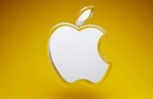 Este detalhe sobre a transição do CEO da Apple mostra que a empresa ainda pode guardar segredos importantes Analistas acreditam que a Apple está dando um passo altamente incomum para dobrar a base de usuários de Mac | Renderização de um logotipo acrílico da Apple contra um fundo amarelo-laranja vibrante