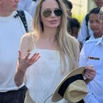 Angelina Jolie apareceu no Camboja esta semana depois de chocar os fãs com um visual aparentemente novo