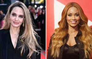 Angelina Jolie e Gizelle Bryant posam juntas no brunch da irmandade das filhas Angelina Jolie e Gizelle Bryant posam em evento de irmandade