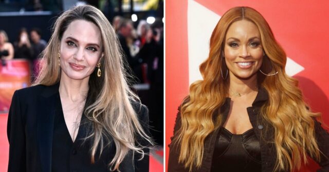 Angelina Jolie e Gizelle Bryant posam em evento de irmandade