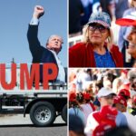 Apoiadores de Trump lotam a megaigreja do Arizona com o presidente sendo a atração principal do evento Turning Point USA: 'Ele está jogando xadrez 3D'