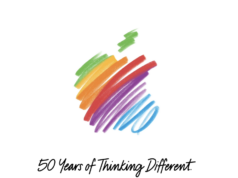 Apple comemora 50 anos com animação na página inicial Apple comemora 50 anos com animação na página inicial
