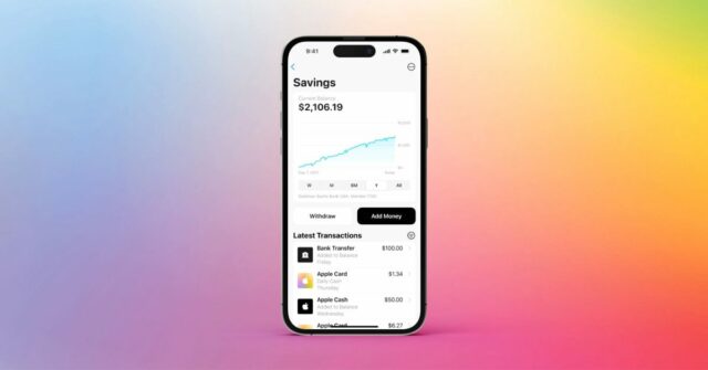 Conta poupança do cartão Apple