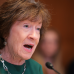 Susan Collins speaks during a Senate Committee on Appropriations, Subcommittee on Financial Services and General Government hearing in the Dirksen Senate Office Building on April 22, 2026 in Washington, DC.