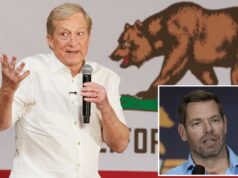 As probabilidades de Eric Swalwell para vencer as crateras do governo da Califórnia devido às acusações O deputado Eric Swalwell dirige-se a uma audiência em uma reunião na prefeitura.