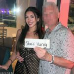 Julia Varvaro, fotografada com o ex-namorado Robert B, foi suspensa de seu emprego na administração Trump depois que seus relacionamentos de ‘sugar daddy’ foram expostos pelo Daily Mail