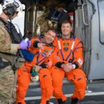 Astronautas Artemis voltam à Terra
