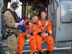 Astronautas Artemis voltam à Terra Astronautas Artemis voltam à Terra